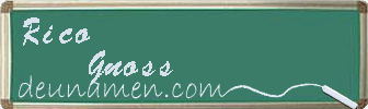Rico Gnoss Visitenkarte
